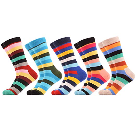 WeciBor Women's Funny Casual Combed Cotton Socks Packs