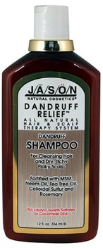 Jason Dandruff Relief Shampoo Rosemary Neem and Tea Tree 12-Ounce Bottles Pack of 2