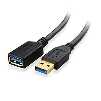 Cable Matters® SuperSpeed USB 3.0 Type A Male to Female Extension Cable in Black 1m