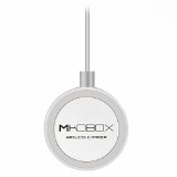 Mikobox Qi Wireless Charging Pad T200 for Samsung Galaxy S6S6 edgeS6 edge plusNote 5 LG G4G3G2 Google Nexus4 5 6 7Nokia Lumia 920 Moto Droid MaxxDroid Mini Sony Xperia Z3V HTC Droid DNAHTC 8X iPhone66Plus55S and Other Qi-enabled PhonesAC adapter not included white