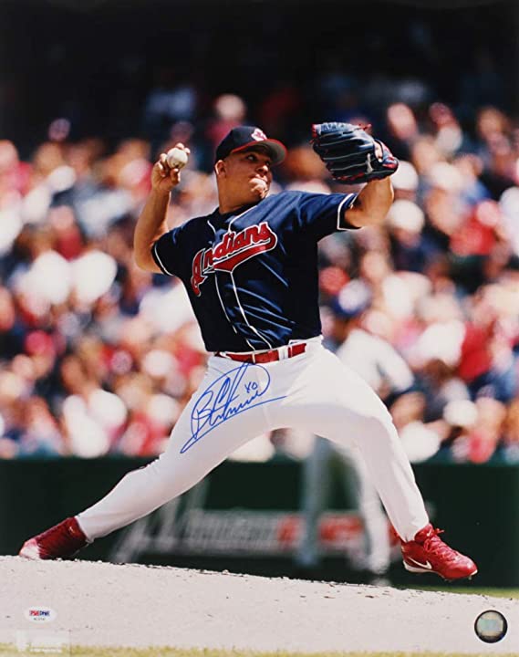 Bartolo Colon Signed Cleveland Indians 16x20 Photo (PSA COA)