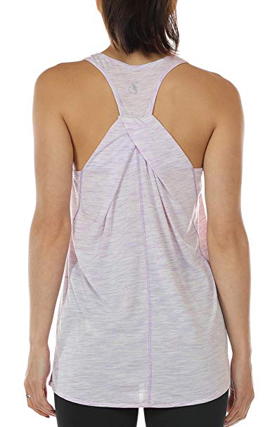 icyzone Workout Tank Shirts Women - Athletic Exercise Yoga Gym Tops, Womens Muscle Tank