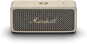 Marshall Emberton II Enceintes Bluetooth Portables, sans Fil, Ip67 Résistant à la Poussière et à l'eau, Plus de 30 Heures de Lecture, Charge Rapide - Creme