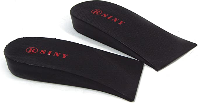 SINY® 1-Layer (2cm) Height Increase Taller Shoe Insoles Pad Cushion for Men Women Black Heels Inserts