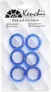 Kenchii Extra Soft Premium Shear Finger Ring Inserts - Thick, Quality Comfort. Elevate Your Grooming Experience with Precision and Style in Multiple Colors