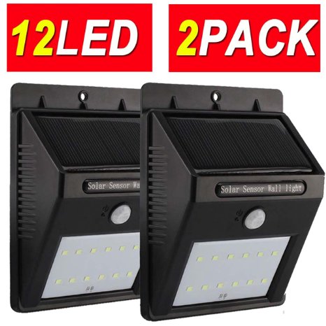 12LED 2PACK Promotion Limited-days Only Upgraded Super Bright Sogrand Solar Motion Light Weatherproof Outdoor Solar Light Wireless Solar Motion Security Light Solar Motion Activated Security Light