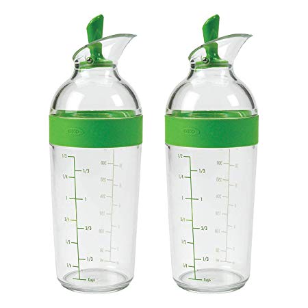 OXO Good Grips Salad Dressing Shaker, Green (2 Pack)