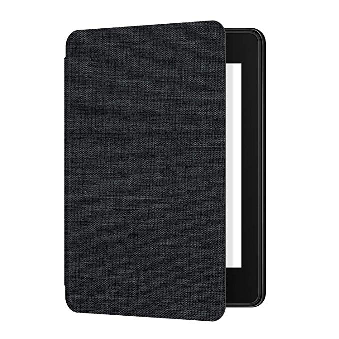 Ayotu Fabric Case for Kindle Paperwhite 2018 - Thinnest&Lightest Smart Cover with Auto Wake/Sleep - Fits Amazon All-New Kindle Paperwhite Fabric Cover (10th Generation-2018),K10 Black