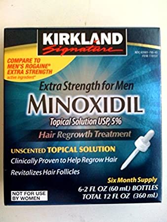 12 Months Supply - Kirkland Minoxidil 5% Topical Solution Mens Hair Regrowth