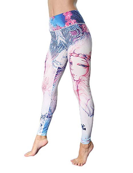 Hioinieiy Women’s Printed Leggings Patterned Workout High Waisted Yoga Pants Various Styles