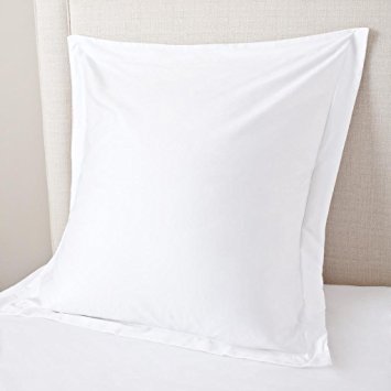 Vedanta Home Collection Hotel Quality 600-Thread-Count Egyptian Cotton Euro Two Pieces Pillow Shams White
