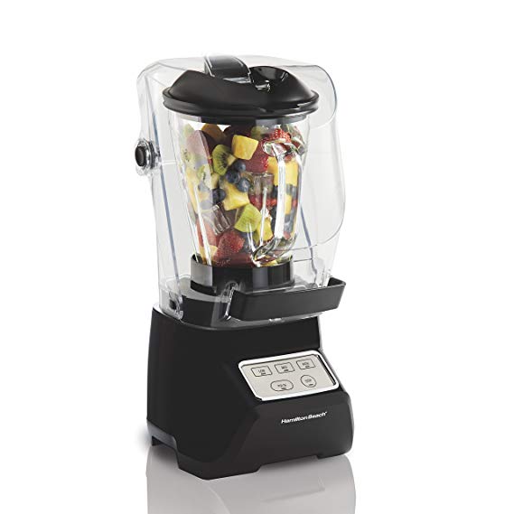 Hamilton Beach 53600 SoundShield Blender, 950 Watts, 3-Speed, with Pulse, Blends Food and Drinks, Stainless Steel Blades, 52 oz. Glass Jar, BPA-Free