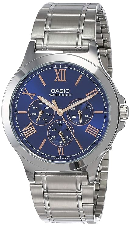 Casio Enticer Analog Blue Dial Men's Watch-MTP-V300D-2AUDF/MTP-V300HD-2AUIF