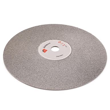 6" inch 150 mm Grit 120 Diamond Grinding Disc Abrasive Wheel Coated Flat Lap Disk Jewelry Tools for Gemstone Glass Rock Ceramics
