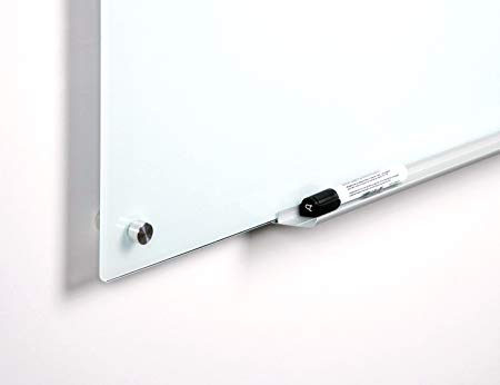 Audio-Visual Direct Magnetic Ultra White Glass Dry-Erase Board Set - 48 x 72 Inches -