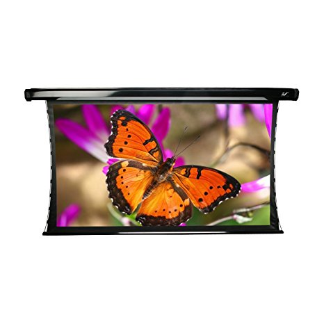 Elite Screens CineTension2, 153-inch 2.35:1, Tab-Tensioned Electric Drop Down Projection Projector Screen, TE153C-E12