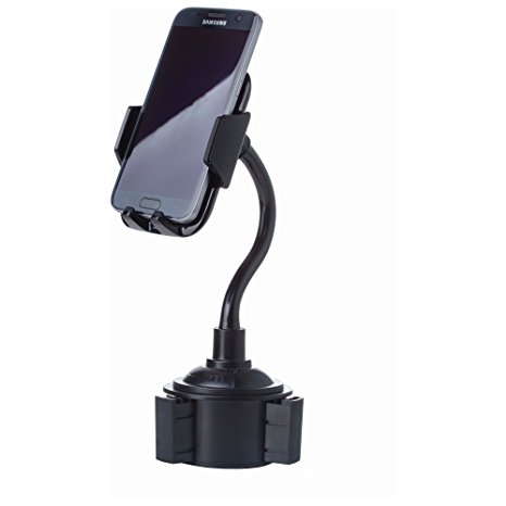 Diamond Plate Adjustable Car Cup Holder Phone Mount