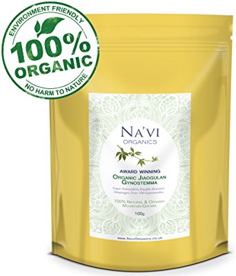 Premium Organic Whole Leaf Jiaogulan Gynostemma Herbal Tea - 100g