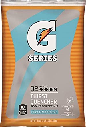 Gatorade Glacier Freeze Thirst Quencher Powder Mix 51 Oz makes 6 gallons (GLCR FRZ)