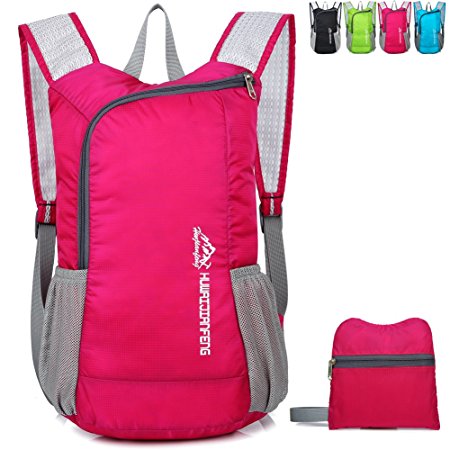 Lightweight Travel Backpack Small Hiking Rucksack Durable Packable Foldable Daypack for women/men - 18L