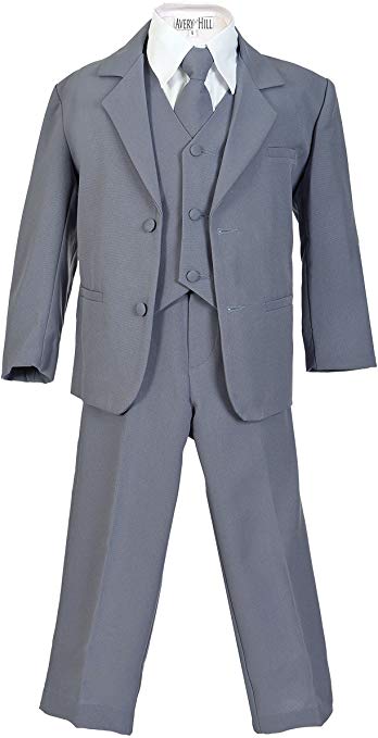 Avery Hill Boys Formal 5 Piece Suit with Shirt and Vest