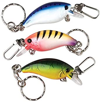 Three Fishing Lure Tackle Keychains