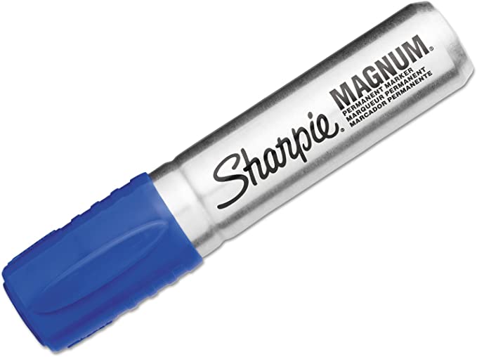 Sharpie 44003 Magnum Oversized Permanent Marker Chisel Tip Blue