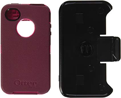 OtterBox Defender Series Case for iPhone 4/4S - Retail Packaging - Pink/Deep Plum (Discontinued by Manufacturer)