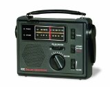 C Crane Co COBS CC Solar Observer Wind Up Radio with AM FM Weather and built in LED Flashlight and AC Adapter