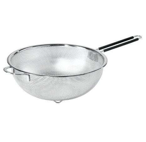 Oggi 5629.0 Perforated 11-inch Stainless Steel Colander with Soft-Grip Handles