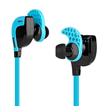 Staroc Wireless Headphones Sport Earbuds Headsets W/microphone (Balanced Audio, aptX, CVC 6.0 Noise Cancellation), Blue