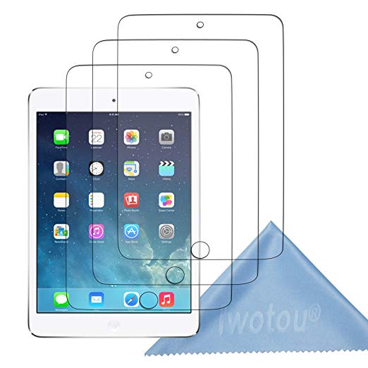 Iwotou 3- PACK Apple iPad Air (5th Generation) High Definition HD Clear Screen Protectors/ Shield with Cleaning Cloth