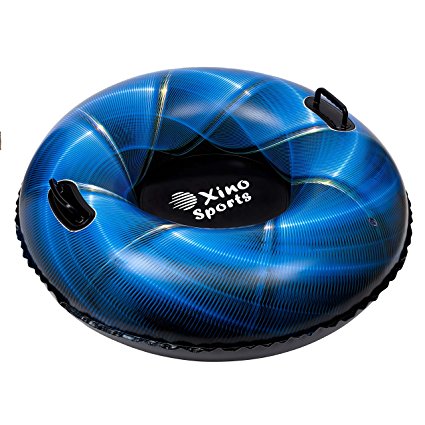 Premium Inflatable Snow Tube, Large 42 inch Diameter, Heavy Duty Design to Provide Hours of Fun