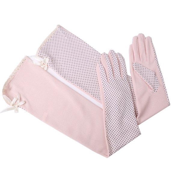 Womens Sun Protection Driving Gloves Sleeves Non-slip