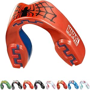 Marvel Spider-Man Sports Mouthguard Dual Layer Premium Protection Junior Gum Shield with Case for Boxing, MMA, Rugby, Martial Arts, Judo and All Contact Sports