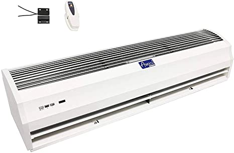 Awoco 40" FM-1210T 1250 CFM Slim Indoor Air Curtain w/Remote Control and Magnetic Switch, Powerful, Quiet, Small Body, Light Weight