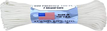 Atwood Rope 550 lb Paracord 7-Strand Core, 1/8" x 100'