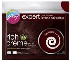 Godrej Expert rich Creme Hair Colour Dark Brown (Pack of 5)