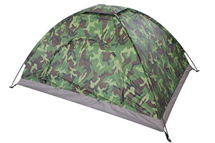 Sutekus Semi-Double Tent Camouflage Patterns Camping Tent Two Person Tent for Camping Hiking 【Outdoor Equipment】