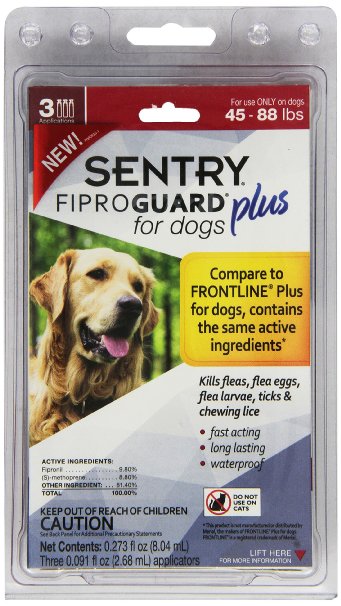 Sentry Fiproguard Plus for Dogs, Squeeze-On