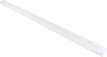 GE Slim Line 36 Inch Fluorescent Under Cabinet Light Fixture, Plug In, Linkable, Warm White, Plastic Housing, Slim Design, 5 Foot Cord, Perfect for Kitchen, Office, Garage, Workbench and more, 10460