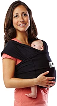 Baby K'tan Cotton Black Baby Carrier (Small)