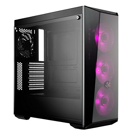 Cooler Master MasterBox Lite 5 RGB ATX Mid-Tower with 3 RGB Fans Tempered Glass Side Panel & External Cases (MCW-L5S3-KGNN-02)