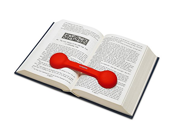 Bookmark/Weight--Page holder--Holds Books Open and in Place--RED--By Superior Essentials