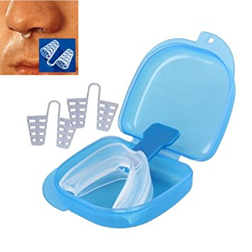 Wild Tribe Stop Snoring Solution - Pack of 2 Anti-snoring Nose Vents & Stop Teeth Grinding and Clenching - there are applied to Prevent Snoring & Correct Teeth