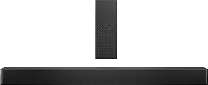 Hisense HS2100 2.1 Channel Soundbar with Wireless Subwoofer, Powered by Dolby Audio, Roku TV Ready, Bluetooth 5.3/HDMI ARC/Optical/AUX/USB, 6 Tailored Sound Modes