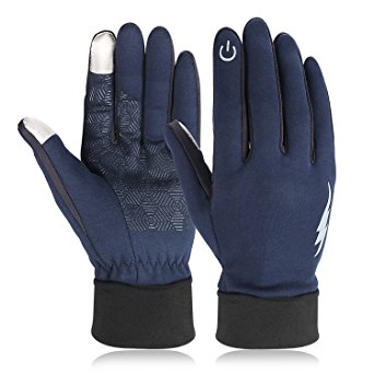 Winter Gloves, HiCool Touch Screen Gloves Driving Gloves Running Cycling Gloves Outdoor Indoor Thermal Warm Gloves for Men and Women