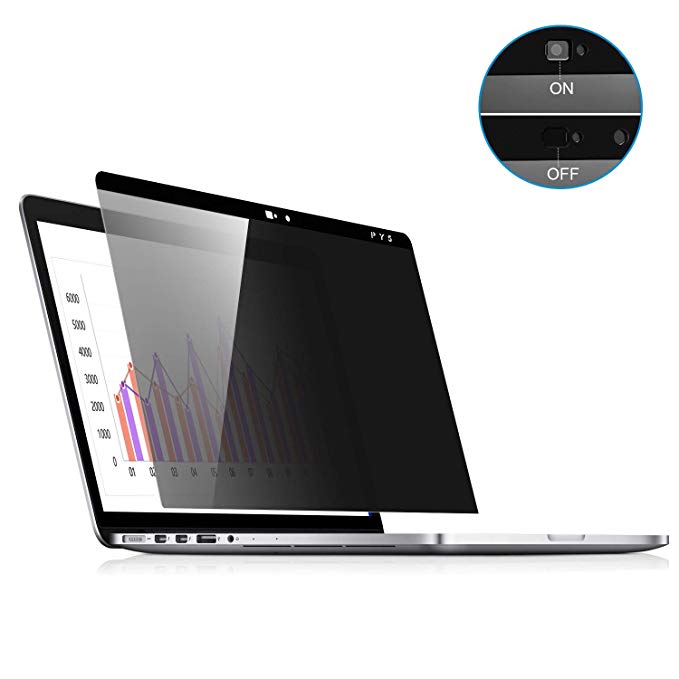 MacBook Air 13 Privacy Screen Compatible MacBook Pro 13.3 inch(Late 2016-2019)/MacBook Air 13.3'' (2018 Release/Model: A1932)-Anti Glare[Easy On] -Webcam Cover Slider