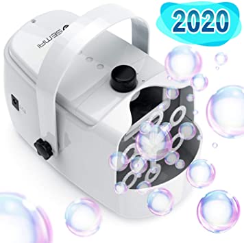 semai Automatic Bubble Machine for Kids, Portable Professional Bubble Machine for Parties, Bubble Blower Battery Operated Plug-in Bubble Maker Machine with 2 Speed Levels for Outdoor/Indoor