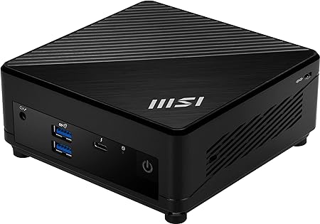 MSI Cubi 5 Mini PC: Intel Core i3-1215U, 8GB DDR4 (1x8GB) 2666MHz, 256GB SSD, WiFi 6E, BT 5.2, Thunderbolt Type-C, Dual Display, Energy Efficient, Black, Windows 11 Home: 12M-030US